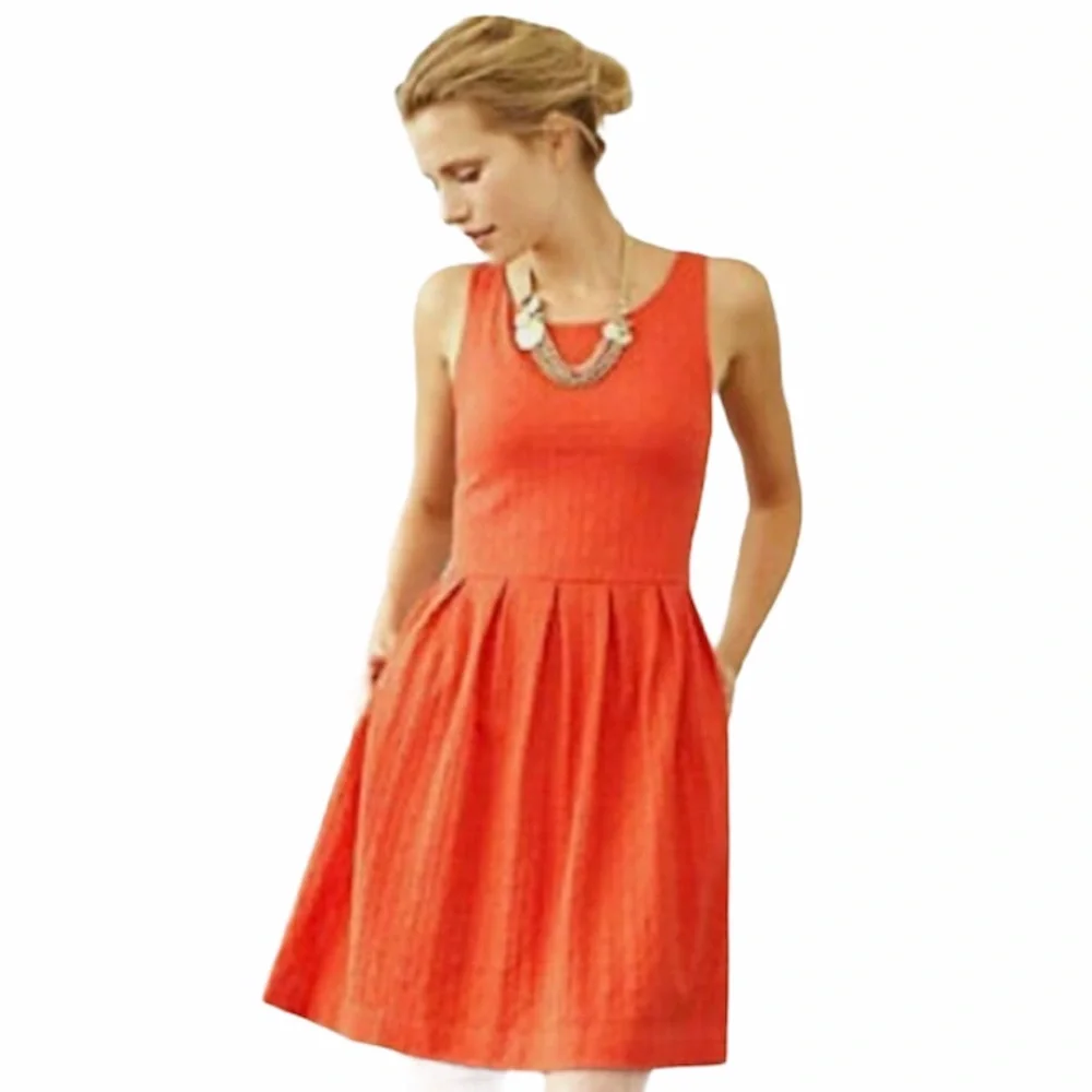 Deletta Anthro Torchon Ponte Dress on Red size XS - Picture 7 of 7